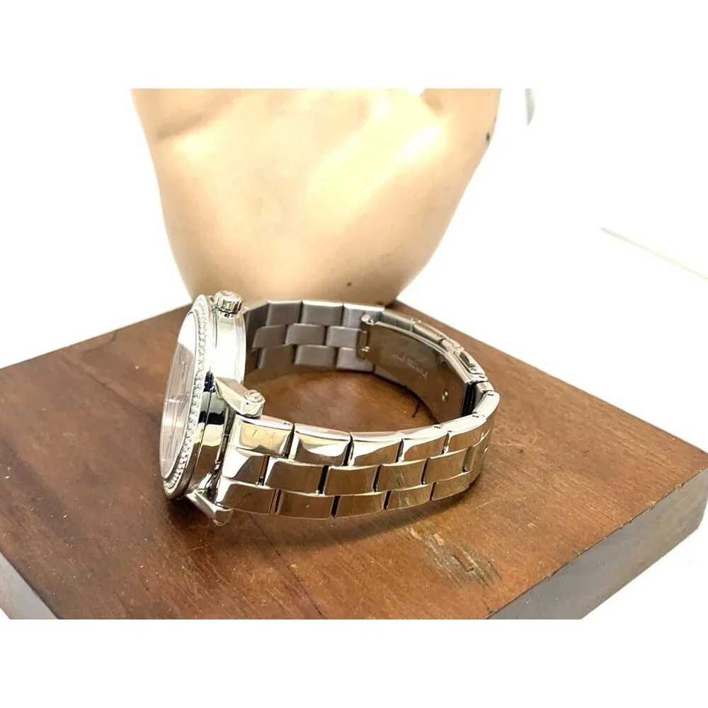 Michael Kors Women's Watch MK7347 Corey Quartz Gemmed Silver Stainless Steel - Picture 8 of 13